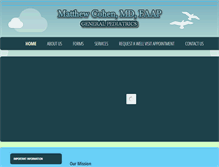 Tablet Screenshot of matthewcohenmd.com